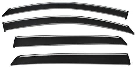 DATOUJLS Auto-Windabweiser für Fenster Für VW Für Golf 7 MK7 2014-2019 Seiten Sonnen Regenabweiser Wetterschutz Fensterblende Sonnen Regenschutz