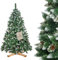 ROYAL TREES Sapin de Noël artificiel - 220 cm - Pin diamanté avec fausses feuilles - Sapin de Noël artificiel