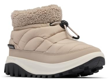 Columbia Snowtrot - Botas de nieve cortas para mujer, Tiburón gris pardo suave, 38 EU