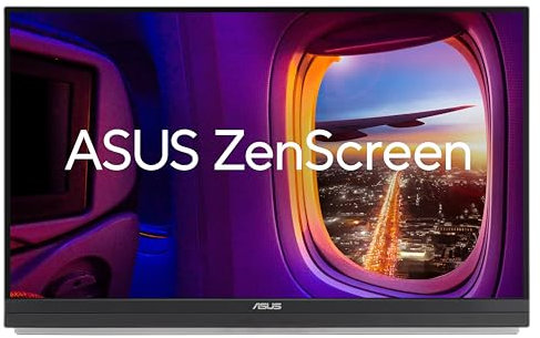 ASUS ZenScreen MB27ACF, Monitor Portatile da 27, Quad HD IPS (2560 x 1440), 5ms (GTG), 100Hz, HDMI e USB-C, Speaker Integrati, con Maniglia per il Trasporto e Morsetto Regolabile, Nero