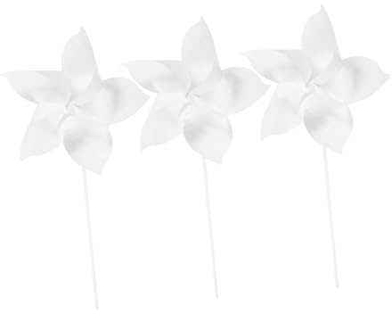 3pcs Heat Transfer Blank Plastic Windmill Toy for Kids | Pet Double Sided Sublimation, White Creative Design for Outdoor Activities
