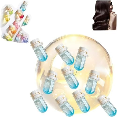 Perfume de aceite capilar perfumado Mini,Perfume&Aceite 2 en 1-Aceite capilar nutritivo&brillante de aguacate con fragancia duradera,Mini Set de 10 piezas para cabello seco/dañado (F)