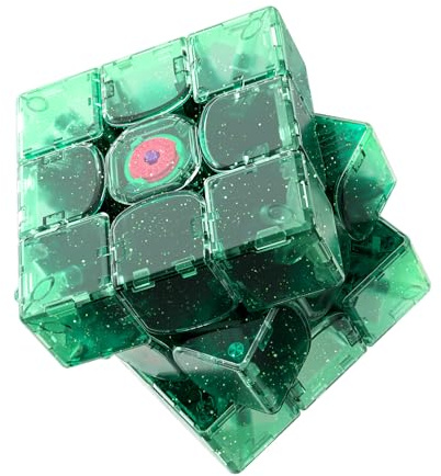 GAN 15 Maglev Zauberwürfel Magnetisch Speed Cube 3x3, Magischer Speed Cube, mit Flügelförmige Numerische IPG/GES+/Sichtbarer Magnet, Magic Cube Aufgerüstete Version(15M Sommer-Sonderedition)