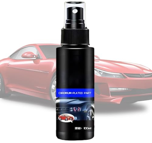 Opvonxeh Pulimento para Cromo | Spray Reparador de Rayaduras para Cromo de Vehículos,Protector Brillante Multiusos para Metal Emblemas de Camión SUV Latón Aluminio Cobre Acero Inoxidable