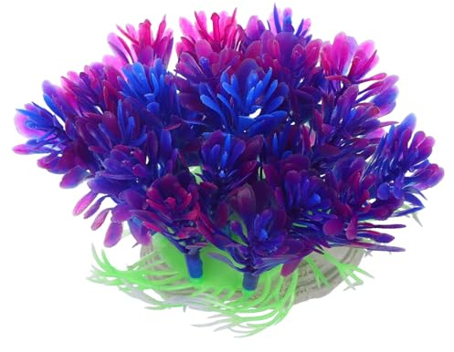 TOYANDONA Plantes Artificielles Aquarium Plastique pour Décoration Polyvalente de Poissons Eau Douce et Tortues Décor Sûr et Réaliste pour Aquarium Eau Douce