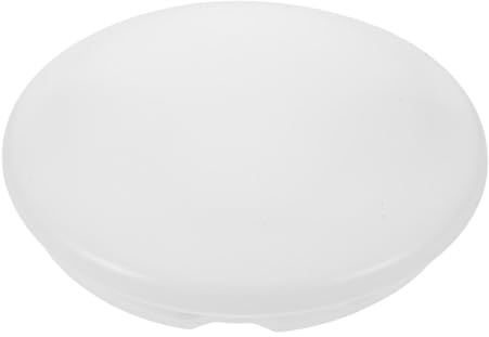 Didiseaon 18cm White Acrylic Ceiling Fan Dome Replacement Light Shade, Rustic Globe Lamp Fixture Cover for Bedroom and Living Room Pendant Lights