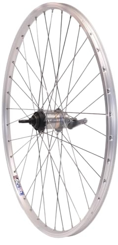 Vuelta Fahrradfelge Hinterrad 24-28 Zoll inkl. Nexus SG3C41A2078, 3 Gang Rüktritt-/Felgenbremse - Made in Germany Hinterrad Silber, Hohlkammer-Felgen, Fahrrad Rad