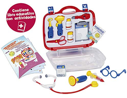Tachan 9908 Maletín Médico Doctor Deluxe, Rojo/Azul