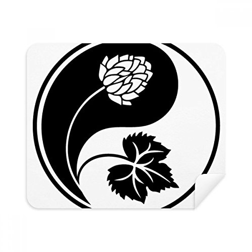 DIYthinker Buddhismus Religion Yin-Yang-Blumen-Muster Telefon-Screen Cleaner Gläser Reinigungstuch 2Pcs Suede Fabric