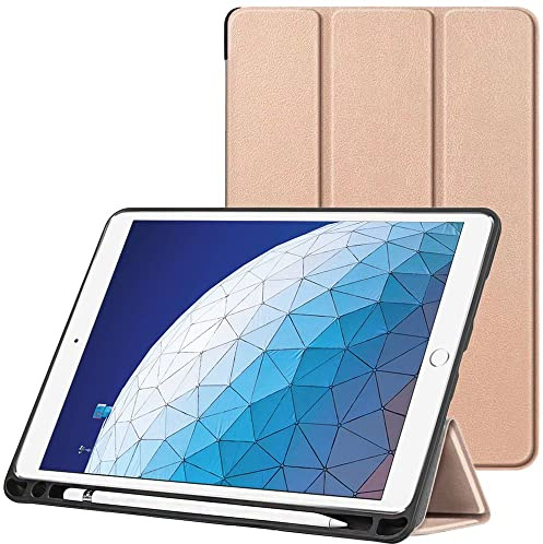 ebestStar - Funda para iPad Air 3 2019 10.5 Apple, Carcasa Capa, Slim Case Protectora Soporte Lapiz, Tapa Magnetica Cuero PU, Dorado