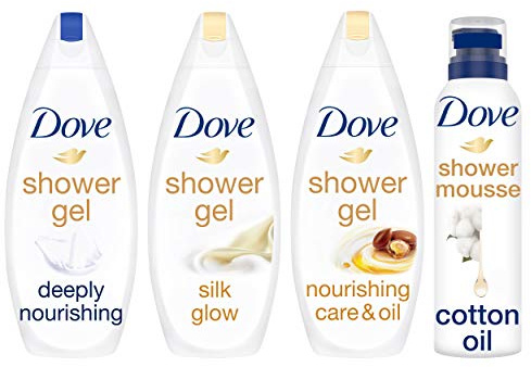 6-pack – Dove duschskum Deeply närande med bomullsolja – 200 ml