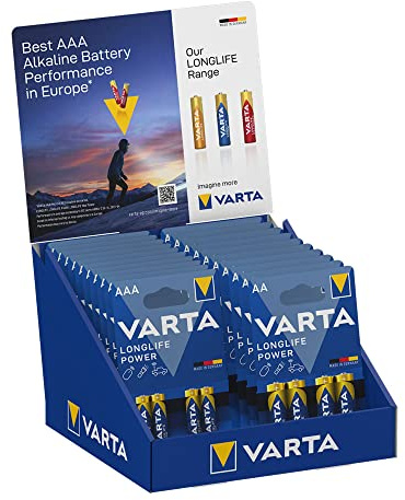 Display 10X Pack 4 AA Y 10 X Pack 4 AAA LONGLIFE Power Blister