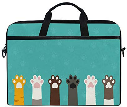 Bolsa protectora para ordenador portátil de 35,5 a 36,8 cm, con correa para el hombro, para hombres, mujeres, niños y niñas, multicolor, 15 x 1 x 11 inch