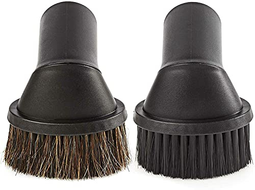 Esteopt Lot de 2 brosses à poussière, buse d'aspirateur, brosse de meuble, pour Ø 35 mm/36 mm, pour 1 aspirateur eau et 1 aspirateur à sec