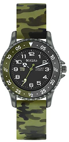 Tikkers Camo Silicone Time Teacher Strap Watch ATK1085