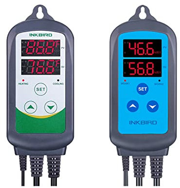 Inkbird ITC-308 Thermostat Temperature Controller with IHC-200 Humidity Controller Hygrostat