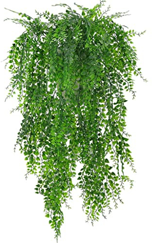 Duiaynke Künstliche Efeu-Pflanzen, Kunstblumen, Kunstpflanzen, Hängepflanze für Hochzeit, Innen- und Außenbereich, hängende Dekoration, wasserdicht, sonnenfest, Blumen, Ornamente