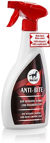 RL24 leovet - Anti-BITE Verbiss- & Knabberstopp | Verbissschutz für Pferde | Pferdespray gegen Anknabbern | schützt Bandagen, Mähne, Schweif & Holz | 1 x 550 ml Sprühflasche