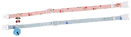 Angoily 10stücke Katzen Und Hundehalsband Verstellbar Atmungsaktiv Und Hautfreundlich Elegantes Design Mit Glocke Für Fotoshootings Und Feste Für Kleine Hunde Und Katzen