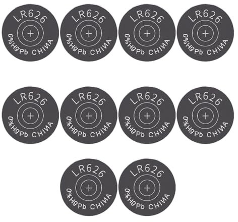 MCAOAL Lot de 10 piles bouton LR626 AG4 377 177A SR626SW 1 5 V de rechange pour montres jouets appareils électroniques