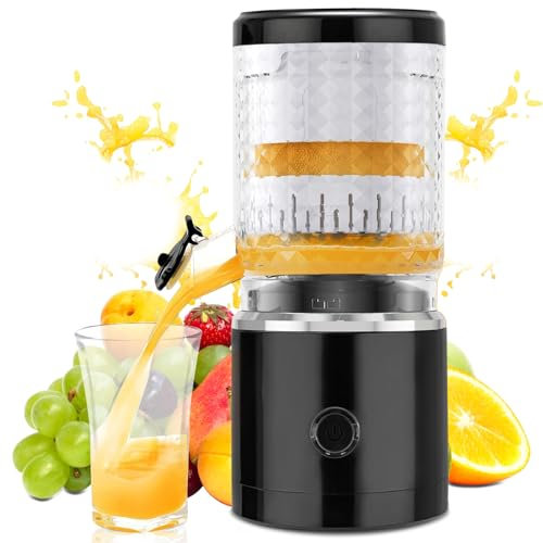 Exprimidor de Naranjas Electrico, 60W Espremedor Citrinos Eléctrico, Exprimidor Zumo Portátil, Carga USB, Juicer Machine con Cepillo, para Naranja, Limón, Pomelo, Electrodomesticos