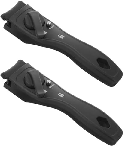 DECHOUS 2pezzi Manico per Pentola in Bachelite Antiscottatura e Removibile Design Ergonomico e Facile da Pulire per Uso Domestico