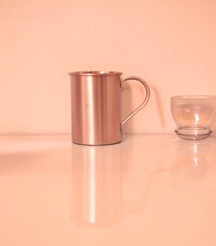 Copper moscow mule mugs set of 2 cup set, cooper cups for water, copper mugs handcrafted from 100% pure copper, featuring a stunning serving the classic moscow mule mug