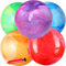 5 Piezas Pelotas De Playa Hinchable Color Pelotas De Agua Inflable Gigante con Lentejuelas para Adultos Niños Familia Lentejuelas Bola Hinchable Juguetes de Playa Verano (45cm)