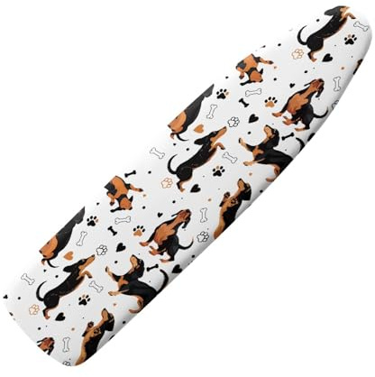 Copriasse Da Stiro Universale 120X40 Fiori Morbida Custodia Con Elastico, Resistente Al Calore, Rivestimento Impermeabile Anti-Bruciatura Con Bordo Elastico