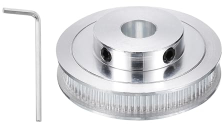 QUARKZMAN GT-2 Riemenscheibe Synchronrad 80 Zähne Aluminiumlegierung | Zahnriemenscheibe Mit Schraubenschlüssel, 12mm Bohrung, Passend Für 6mm Breiter Riemen, Für 3D-Drucker CNC-Maschine