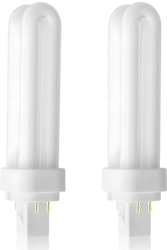 QESSUVNC 2 bombillas de 4 pines G24Q-1 de 18 W, PLC de bajo consumo, blanco natural, 4000 K, 220/240 V, 4 pines, 1200 lúmenes, para baño, pasillo, cocina, uso en interiores