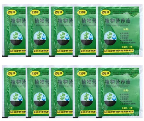 10 bolsas de fertilizante para plantas compuesto eficaz fertilizante para plantas de interior solución nutritiva para bonsái, suculentas, verduras y frutas