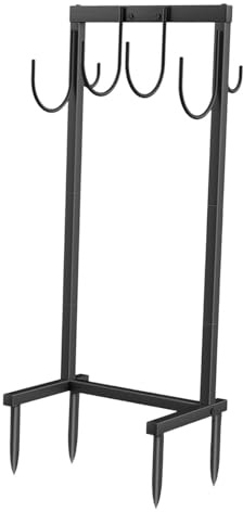 osiuujkw Heavy Duty H Reel Holder Solution for Garden Watering Needs H Organizer Will Off Ground and Yard Look More Cleaner and Neater. Garden Reel Holder Freestanding Storage, Black, 108x51x25cm
