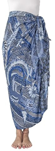 Mienloco Damen Sarong Pareo Strandtuch aus 100% Viskose – leichtes Wickeltuch/Schal/Halstuch, luftig & angenehm, ca. 150 x 110 cm