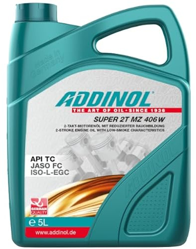 1 x 5 Liter ADDINOL SUPER 2T MZ 406 W - NEUTRAL/nicht rot eingefärbt