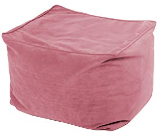 chilly pilley Pouf Sessel Sitzsack Sitz Velvet Strickhocker Sitzpouf Sitzpuff Bodenkissen Sitzkissen Füßbank viele Farben (Rosa)