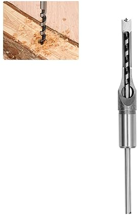 Jeu De Mèches À Mortaiser, Foret À Mortaiser À Trou Carré En Acier Allié Ciseau À Mortaiser Réglable Outil Électrique À Bois Pour Perceuses À Trou Carré Et Machines À Tenon Carré(9.5mm)