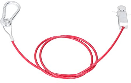 Cable de Rotura de Remolques, Cuerda de Seguridad de Ruptura Anti Caída Antióxido Acero Inoxidable Rojo Universal para Automóviles