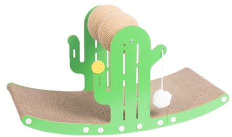 Rascador de cactus para gatos, marco de escalada para gatos resistente al desgaste, interesantes juguetes relajantes para mascotas, tablero de cartón para gatos de todas las edades y tamaños