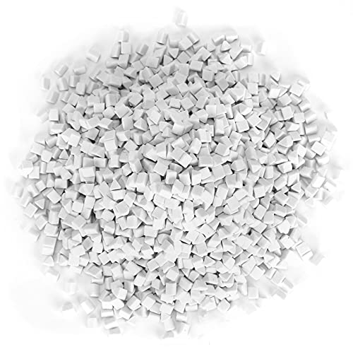 Mezzi Riempiti in Ceramica (4 Mm 500 g), Mezzi Ceramici per Pietre Burattate, Abrasivo per Lucidatura Triangolare, Graniglia Ceramica per Pietre Burattate per Lucidatrici