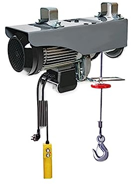 Palan électrique à chaîne Petite grue électrique d'ascenseur de ménage de grue de grue électrique micro grue de décoration de treuil de 1 tonne/0.5T pour remorques de bateaux et usage familial (Color