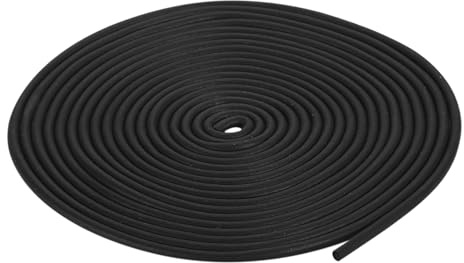 QUARKZMAN Bande d'Étanchéité en Mousse Caoutchouc, Diamètre de 2 mm (5/64) et Longueur de 7,5 Mètres (24,61 Pieds) en Caoutchouc EPDM Rond pour Joints DIY, Entrepôt, Tampons, Artisanat