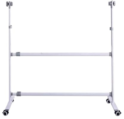 DLAZUM Großer Whiteboard-Ständer mit Stifthalter, Verstellbarer Kreidetafel-Staffelei-Ständer aus Metall, für das Home-Office-Klassenzimmer,Weiß