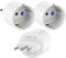 Aplimln Adaptateur de Voyage Italie 3 Paquets, Adaptateur Prise Italie, Prise de Voyage France vers Italie, Adaptateur de Prise Italie Type L pour Italy, Syrie, Uruguay, Chili, Maldives