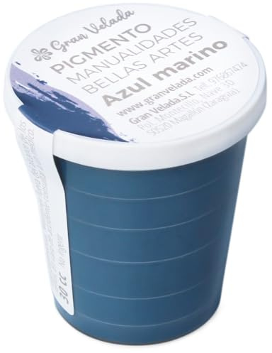 Kosmetikfarbe Gran Velada Marineblau Pigmentstaub: Hochkonzentrierte Künstlerfarben für Acryl, Öl, Aquarelle & DIY Projekte (1000 cc) | Ultimatives Künstlerpigment für dauerhafte Farbintensität