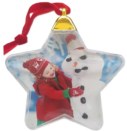 Pallina Decorativa Fotografica - Foto Ornamento Palla | Pendente Per Albero Di Natale, Pallina Artigianale Fai Da Te Per La Vigilia Di Natale, Capodanno, Festività, Compleanno, Decorazione Per Feste