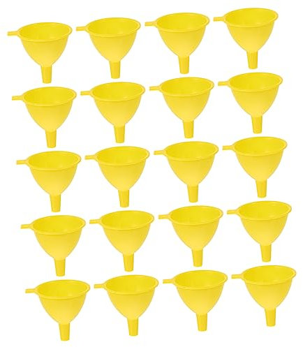 Imbuto in Plastica Giallo 20 Pezzi, Piccolo per Riempimento