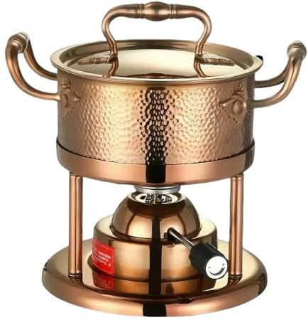 Set per Fonduta 3 in 1 In Acciaio Inossidabile - Ideale per Fondere Formaggio, Cioccolato, Burro e Altro Ancora(Gold,Size-2)