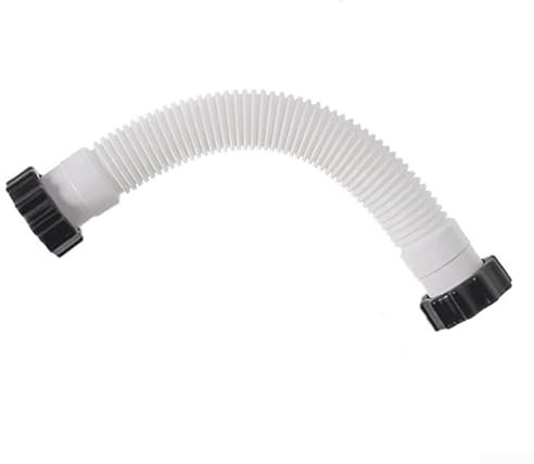 Swimming Pool Replacement Hose 20 Inch Water Connection Tube White Short Pipe for Above Ground Pools Water Circulation System 50cm Length