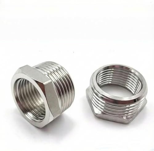 2 PCS Shower to Garden Hose Adapter, 1/2 Female to 3/4 Male NPT Thread Reducer, Garden Hose Fitting for Bathroom Faucet Conversion